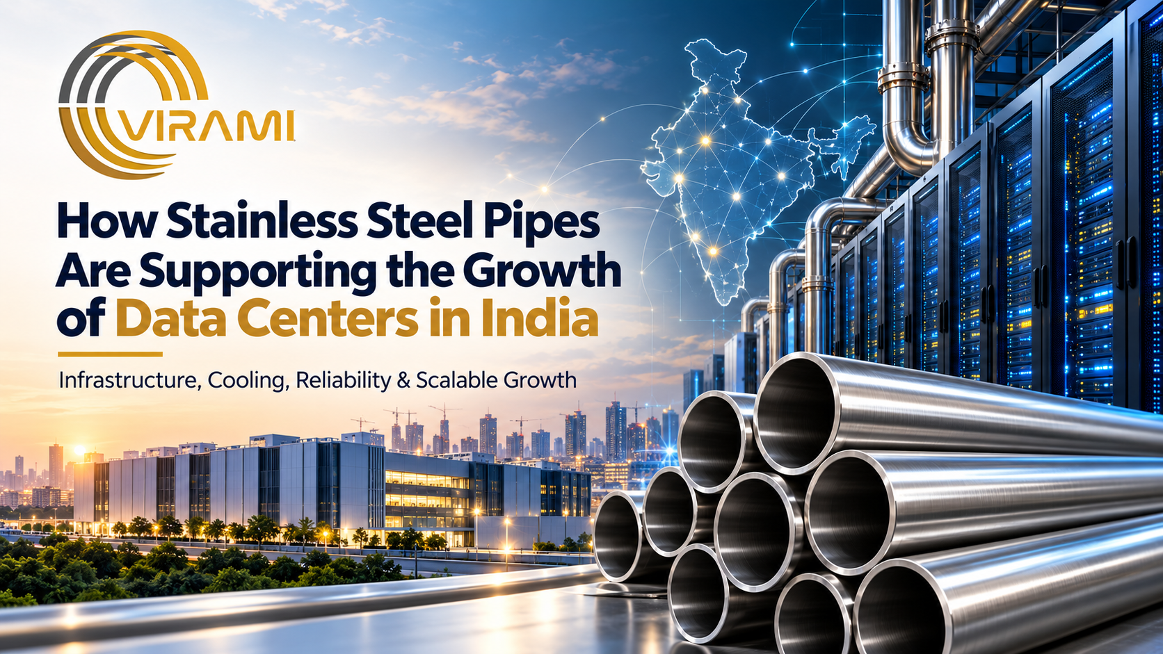 How Stainless Steel Pipes Are Supporting the Growth of Data Centers in India