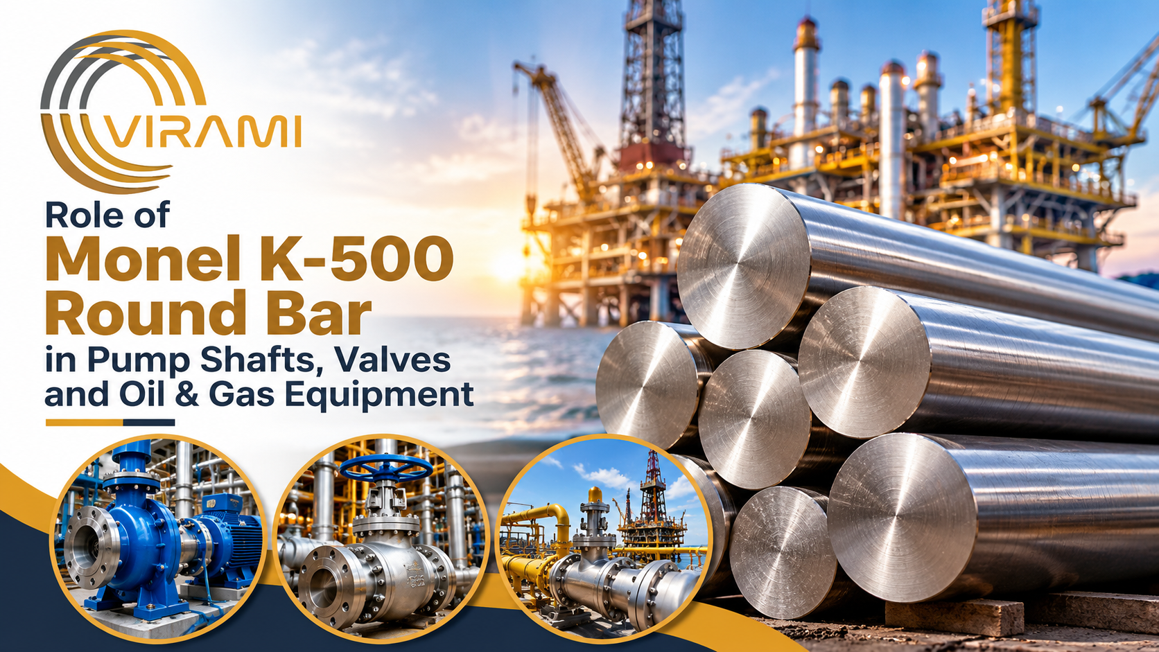Role of Monel K-500 Round Bar in Pump Shafts, Valves and Oil & Gas Equipment
